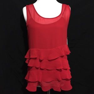 Liz Claiborne red top Small New