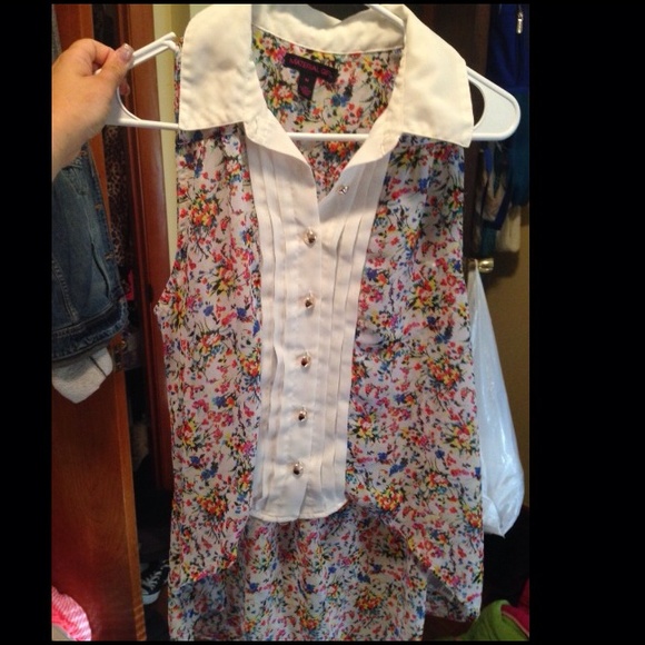 High low button down