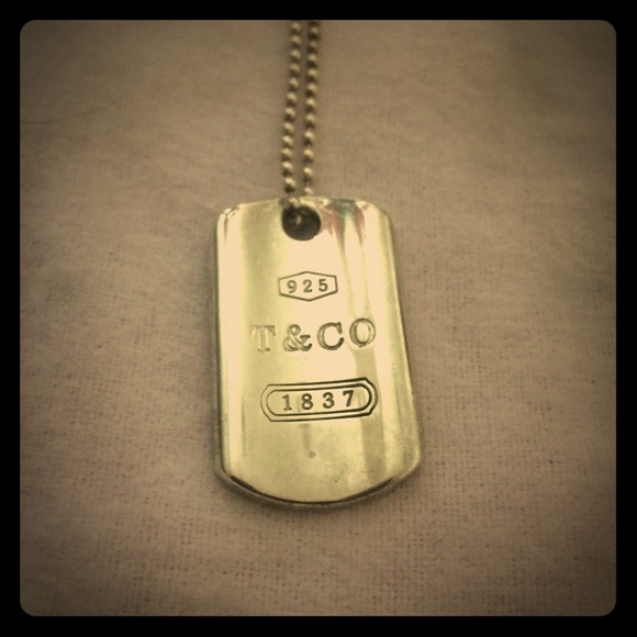 Tiffany & Co Dog tag Necklace
