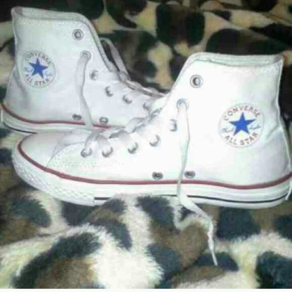 Womens White high top Converse