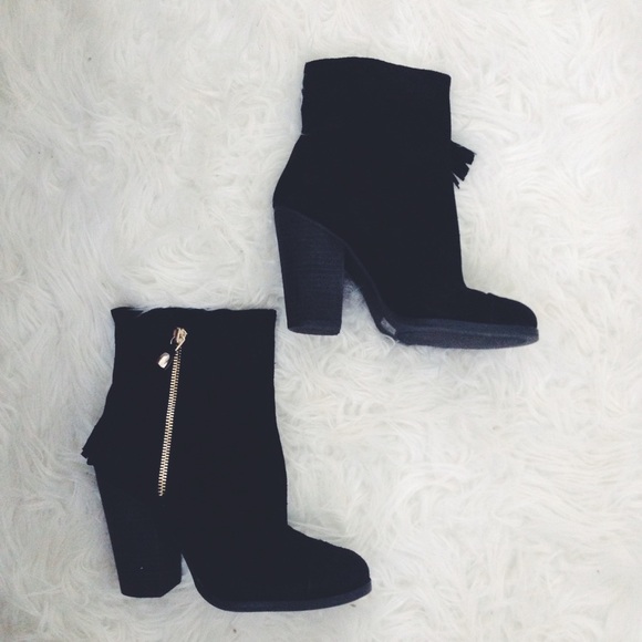 Suede booties