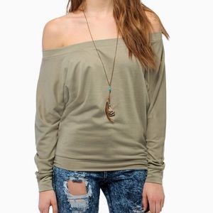 Tobi, "Layla Off Shoulder Sweater"