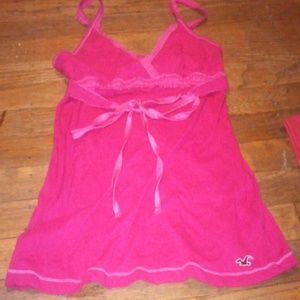 Pink Hollister tank