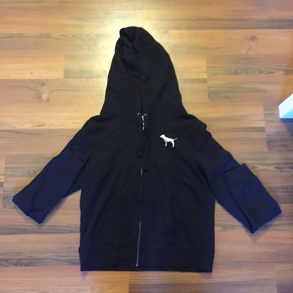 *ON HOLD* Black and silver glitter VS hoodie