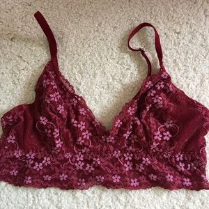 Maroon bralette