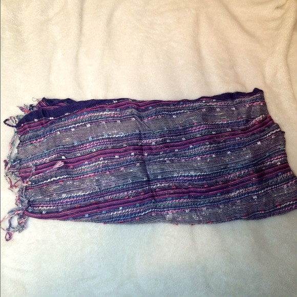 SOLD-Sparkle Colorful Fashion Scarf - Picture 2 of 3