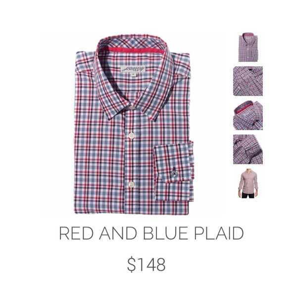 Red and Blue plaid Jeremy Argyle NYC