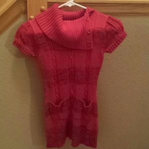 Girls Red sweater dress