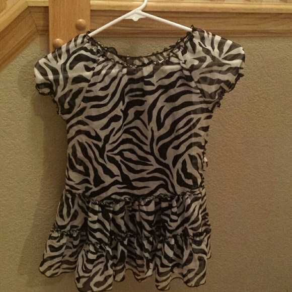 Girls Zebra fashion top