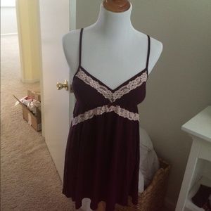 Victoria secret nightie dress red wine