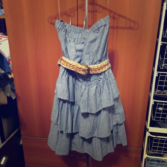 Japanese cute style blue dress