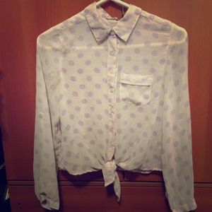 White chiffon blouse