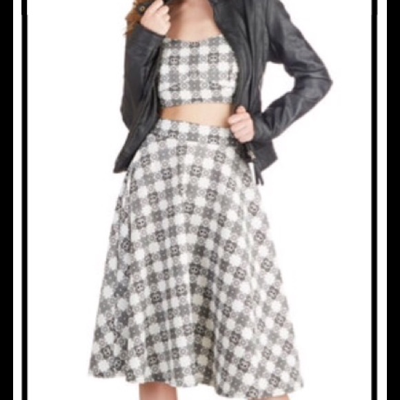 BNWT ModCloth "Skull House Skirt" by Rock Steady