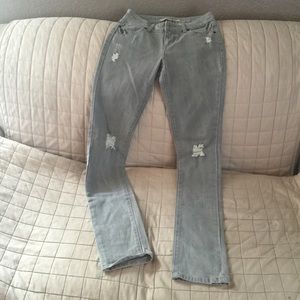 Gray F21 Skinny Jeans