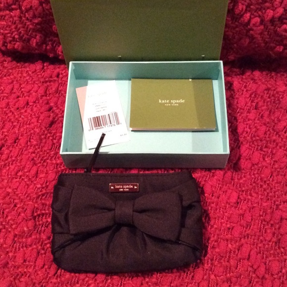 Kate Spade NWT NIB Candy Darling Bow Black Wallet - Picture 2 of 4