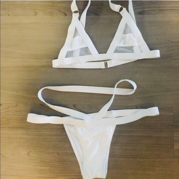 White Bandage Bathing Suit