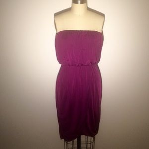 RACHEL Rachel Roy strapless satin jersey dress