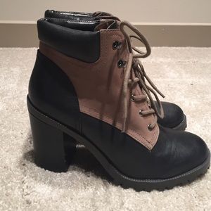 Black and Tan Aldo boot