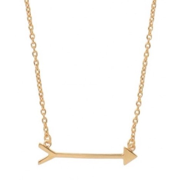 Stella & Dot gold arrow necklace
