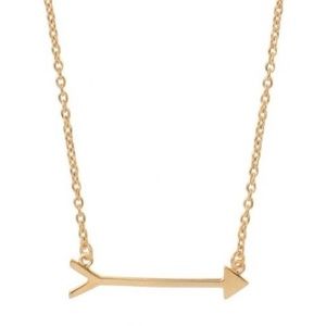Stella & Dot gold arrow necklace