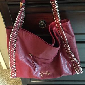 Large red Jessica Simpson bag.