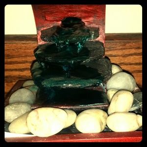 Small decorative water fountain