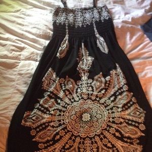 Black an white sun dress