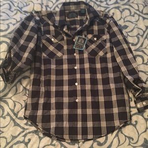 Men's plaid button up