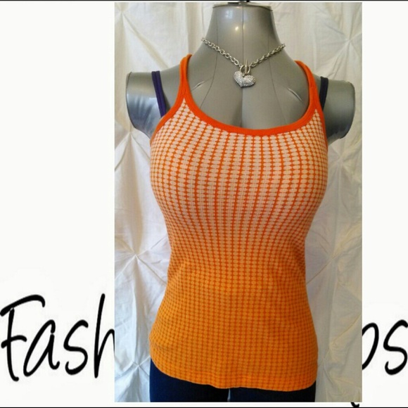Orange ombre tank top shirt - Picture 2 of 3