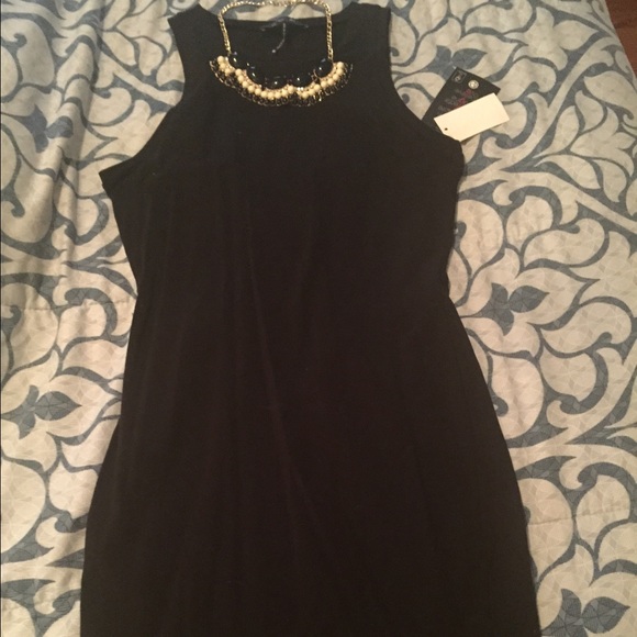 Little black dress and statement necklace