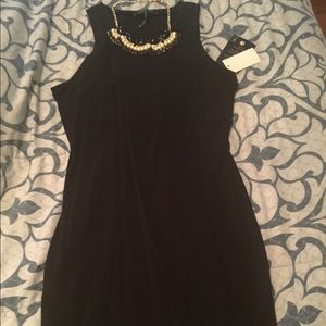 Little black dress and statement necklace