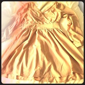 Charming Charlie long sleeve light pink dress