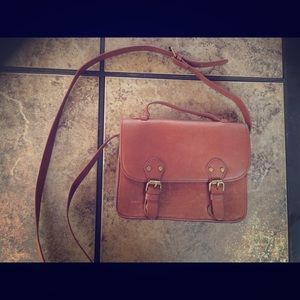 Brown cross body purse