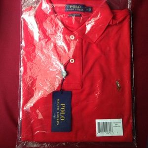 Pima soft touch L red polo by Ralph Lauren