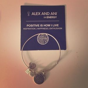 Alex and Ani bracelet -- positive is how I live