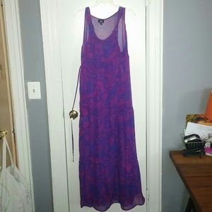 Beautiful purple and pink summer dress