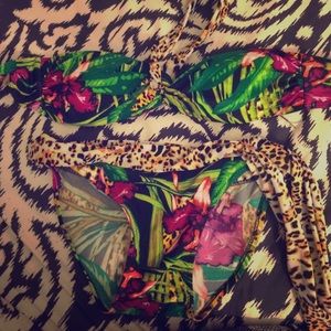 Multi print bikini