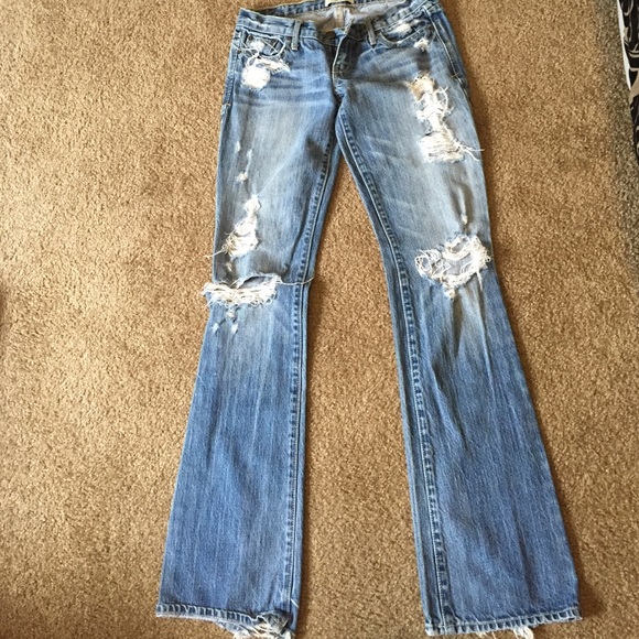 Abercrombie & Fitch distressed jeans