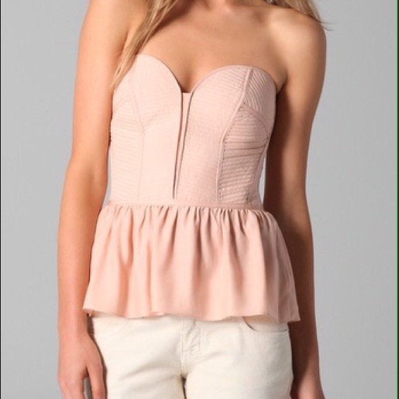 Pink Parker Bustier Top
