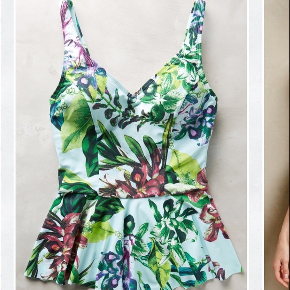 Amazing Anthropologie peplum swimsuit!!!!