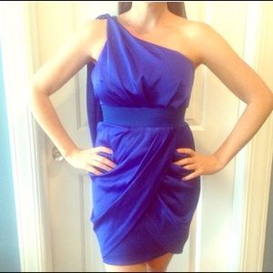 Electric blue cocktail dress
