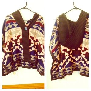 Aztec poncho forever 21