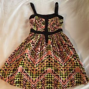 Geometric patterned dress