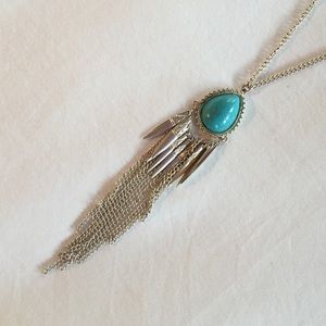 Silver and turquoise necklace