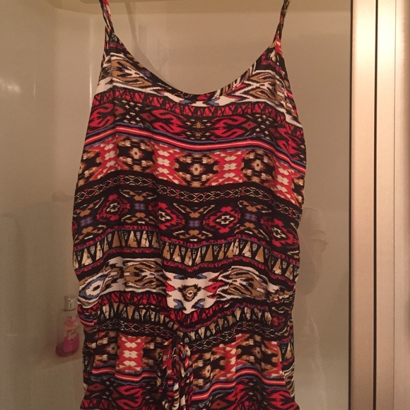 Pantsuit jumpsuit Aztec print SZ small - Picture 2 of 2