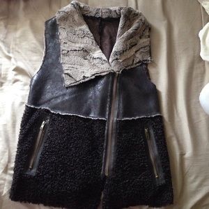 Faux fur vest