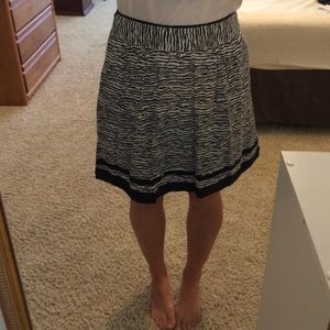 Black and White Print Skirt