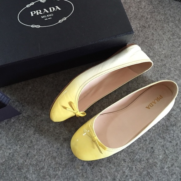 SOLD! ❌Authentic Prada Leather Flats Size 37/7 - Picture 3 of 4