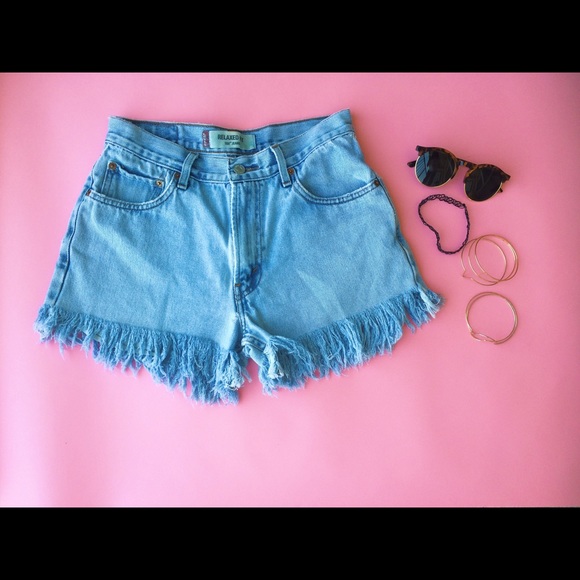 Denim shorts
