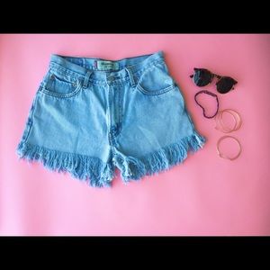 Denim shorts